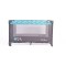 Patut Pliabil Cangaroo Africa turquoise, Compact si Usor, 0-14 kg, cu Saltea si Geanta Transport, Roti, Tarc de joaca