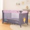 Patut Pliabil Cangaroo Africa Pink, Compact si Usor, 0-14 kg, cu Saltea si Geanta Transport, Roti, Tarc de joaca