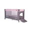 Patut Pliabil Cangaroo Africa Pink, Compact si Usor, 0-14 kg, cu Saltea si Geanta Transport, Roti, Tarc de joaca