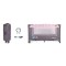 Patut Pliabil Cangaroo Africa Pink, Compact si Usor, 0-14 kg, cu Saltea si Geanta Transport, Roti, Tarc de joaca