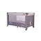 Patut Pliabil Cangaroo Africa Grey, Compact si Usor, 0-14 kg, cu Saltea si Geanta Transport,Roti, Tarc de joaca