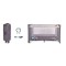 Patut Pliabil Cangaroo Africa Grey, Compact si Usor, 0-14 kg, cu Saltea si Geanta Transport,Roti, Tarc de joaca