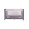 Patut Pliabil Cangaroo Africa Grey, Compact si Usor, 0-14 kg, cu Saltea si Geanta Transport,Roti, Tarc de joaca