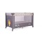 Patut Pliabil Cangaroo Africa Grey, Compact si Usor, 0-14 kg, cu Saltea si Geanta Transport,Roti, Tarc de joaca
