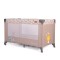 Patut Pliabil Cangaroo Africa Beige, Compact si Usor, 0-14 kg, cu Saltea si Geanta Transport, Roti, Tarc de joaca