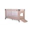Patut Pliabil Cangaroo Africa Beige, Compact si Usor, 0-14 kg, cu Saltea si Geanta Transport, Roti, Tarc de joaca