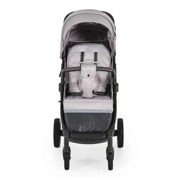 Carucior Sport Buggy Grey 0-22 kg, Pliere Tip Carte, Spatar Complet Reglabil, Roti EVA cu Suspensie, Copertina Mare