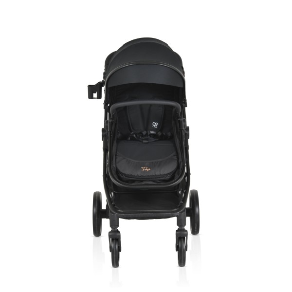 Cărucior copii Moni Tokyo Black 2 în 1, 0–4 ani, reversibil, aluminiu, accesorii incluse, 22 kg