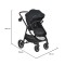 Cărucior copii Moni Tokyo Black 2 în 1, 0–4 ani, reversibil, aluminiu, accesorii incluse, 22 kg