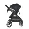 Cărucior copii Moni Tokyo Black 2 în 1, 0–4 ani, reversibil, aluminiu, accesorii incluse, 22 kg