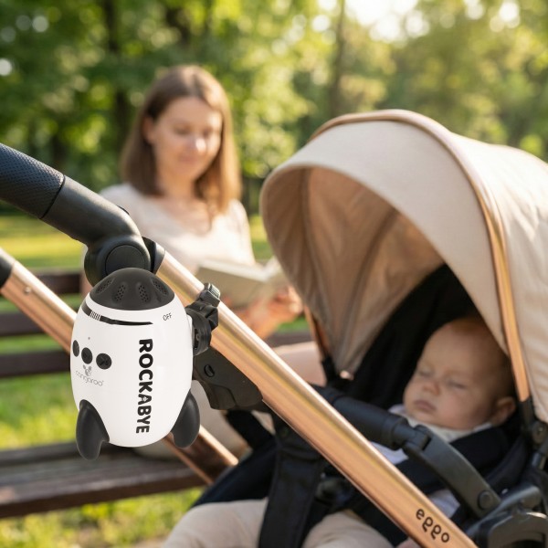 Balansoar universal pentru Cărucior, Rockabye Cangaroo, Vibrații, 11 Sunete, Zgomot Alb, Bluetooth, USB