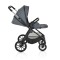 Cărucior 3in1 Cangaroo Joker Grey, Cadru Aluminiu, Scaun Auto i-SIZE Inclus, Pliere Semiautomată, Copertină UV50+, 0-4 Ani