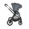 Cărucior 3in1 Cangaroo Joker Grey, Cadru Aluminiu, Scaun Auto i-SIZE Inclus, Pliere Semiautomată, Copertină UV50+, 0-4 Ani