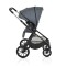 Cărucior 3in1 Cangaroo Joker Grey, Cadru Aluminiu, Scaun Auto i-SIZE Inclus, Pliere Semiautomată, Copertină UV50+, 0-4 Ani