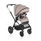 Cărucior 3in1 Cangaroo Joker Beige, Cadru Aluminiu, Scaun Auto i-SIZE Inclus, Pliere Semiautomată, Copertină UV50+, 0-4 Ani