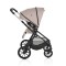 Cărucior 3in1 Cangaroo Joker Beige, Cadru Aluminiu, Scaun Auto i-SIZE Inclus, Pliere Semiautomată, Copertină UV50+, 0-4 Ani