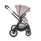 Cărucior 3in1 Cangaroo Joker Beige, Cadru Aluminiu, Scaun Auto i-SIZE Inclus, Pliere Semiautomată, Copertină UV50+, 0-4 Ani