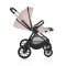 Cărucior 3in1 Cangaroo Joker Rose, Cadru Aluminiu, Scaun Auto i-SIZE Inclus, Pliere Semiautomată, Copertină UV50+, 0-4 Ani