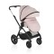 Cărucior 3in1 Cangaroo Joker Rose, Cadru Aluminiu, Scaun Auto i-SIZE Inclus, Pliere Semiautomată, Copertină UV50+, 0-4 Ani