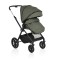 Cărucior 3in1 Cangaroo Joker Green, Cadru Aluminiu, Scaun Auto i-SIZE Inclus, Pliere Semiautomată, Copertină UV50+, 0-4 Ani