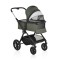 Cărucior 3in1 Cangaroo Joker Green, Cadru Aluminiu, Scaun Auto i-SIZE Inclus, Pliere Semiautomată, Copertină UV50+, 0-4 Ani