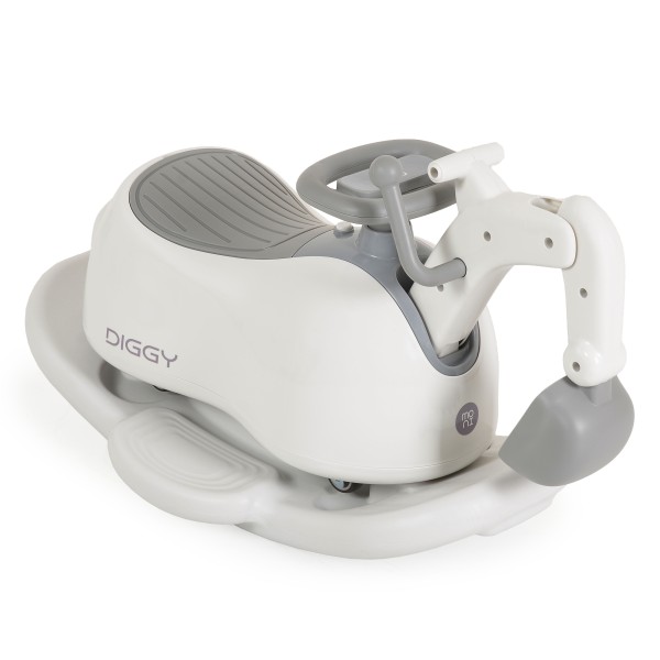Excavator multifuncțional copii Moni Diggy 4 în 1, mașinuță, balansoar, oliță, 12 luni+, 25 kg