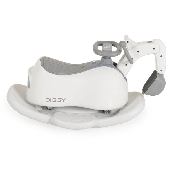 Excavator multifuncțional copii Moni Diggy 4 în 1, mașinuță, balansoar, oliță, 12 luni+, 25 kg