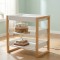 Masa de Infasat Cangaroo Timber din Lemn de Pin, 2 Rafturi Depozitare, pentru Saltea 50x70 cm