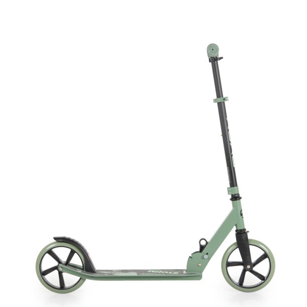 Trotineta Pliabila Byox Storm Green din Aluminiu, Ghidon Reglabil 90-99 cm, 6+ Ani, Max 100 kg, Roti 200 mm