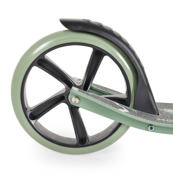 Trotineta Pliabila Byox Storm Green din Aluminiu, Ghidon Reglabil 90-99 cm, 6+ Ani, Max 100 kg, Roti 200 mm