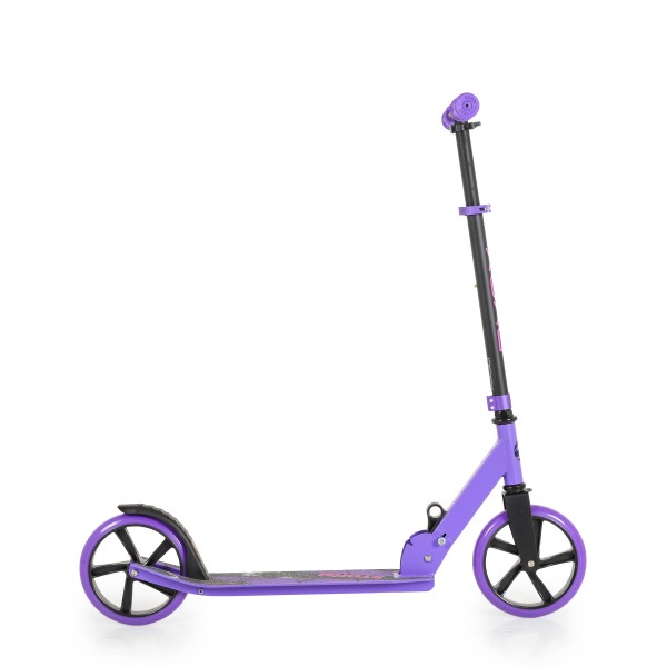 Trotineta Pliabila Byox Storm Liliac din Aluminiu, Ghidon Reglabil 90-99 cm, 6+ Ani, Max 100 kg, Roti 200 mm