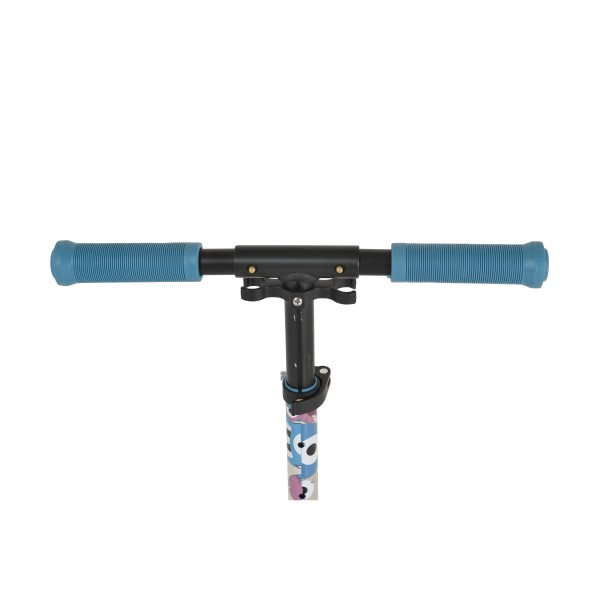 Trotineta Pliabila Byox Monster Blue, 6+ Ani, Roti LED 200 mm, Ghidon Reglabil 84-97 cm, ABEC-7, Max 100 kg