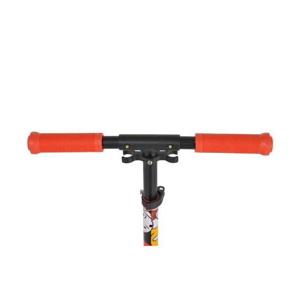 Trotineta Pliabila Byox Monster Red, 6+ Ani, Roti LED 200 mm, Ghidon Reglabil 84-97 cm, ABEC-7, Max 100 kg