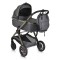 Cărucior 2in1 Cangaroo I Click Gray, Cadru Aluminiu, Pliere One Touch, Scaun Reversibil, Coș Nou-Născut Inclus, 0-4 Ani