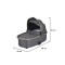 Cărucior 2in1 Cangaroo I Click Gray, Cadru Aluminiu, Pliere One Touch, Scaun Reversibil, Coș Nou-Născut Inclus, 0-4 Ani