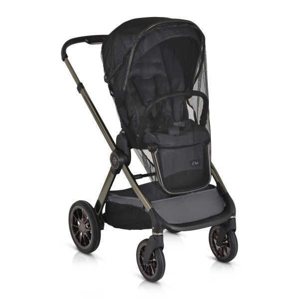 Cărucior 2in1 Cangaroo I Click Gray, Cadru Aluminiu, Pliere One Touch, Scaun Reversibil, Coș Nou-Născut Inclus, 0-4 Ani
