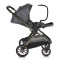 Cărucior 2in1 Cangaroo I Click Gray, Cadru Aluminiu, Pliere One Touch, Scaun Reversibil, Coș Nou-Născut Inclus, 0-4 Ani