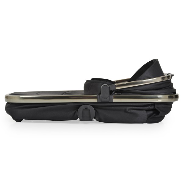Cărucior 2in1 Cangaroo I Click Black, Cadru Aluminiu, Pliere One Touch, Scaun Reversibil, Coș Nou-Născut Inclus, 0-4 Ani