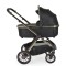 Cărucior 2in1 Cangaroo I Click Black, Cadru Aluminiu, Pliere One Touch, Scaun Reversibil, Coș Nou-Născut Inclus, 0-4 Ani