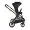 Cărucior 2in1 Cangaroo I Click Black, Cadru Aluminiu, Pliere One Touch, Scaun Reversibil, Coș Nou-Născut Inclus, 0-4 Ani