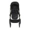 Cărucior 2in1 Cangaroo I Click Black, Cadru Aluminiu, Pliere One Touch, Scaun Reversibil, Coș Nou-Născut Inclus, 0-4 Ani