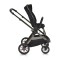 Cărucior 2in1 Cangaroo I Click Black, Cadru Aluminiu, Pliere One Touch, Scaun Reversibil, Coș Nou-Născut Inclus, 0-4 Ani