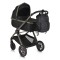 Cărucior 2in1 Cangaroo I Click Black, Cadru Aluminiu, Pliere One Touch, Scaun Reversibil, Coș Nou-Născut Inclus, 0-4 Ani