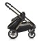 Cărucior 2in1 Cangaroo I Click Black, Cadru Aluminiu, Pliere One Touch, Scaun Reversibil, Coș Nou-Născut Inclus, 0-4 Ani