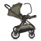 Cărucior 2in1 Cangaroo I Click Green, Cadru Aluminiu, Pliere One Touch, Scaun Reversibil, Coș Nou-Născut Inclus, 0-4 Ani