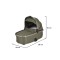 Cărucior 2in1 Cangaroo I Click Green, Cadru Aluminiu, Pliere One Touch, Scaun Reversibil, Coș Nou-Născut Inclus, 0-4 Ani