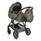 Cărucior 2in1 Cangaroo I Click Green, Cadru Aluminiu, Pliere One Touch, Scaun Reversibil, Coș Nou-Născut Inclus, 0-4 Ani