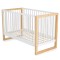 Pătuț Bebeluși Cangaroo Sierra White 120x60 cm, Lemn Masiv Pin, Construcție Stabilă