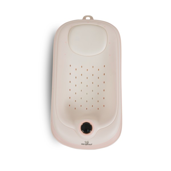Suport de baie bebe Cangaroo Havana Pink cu termometru, pliabil, antiderapant, reglabil, 0–12 luni