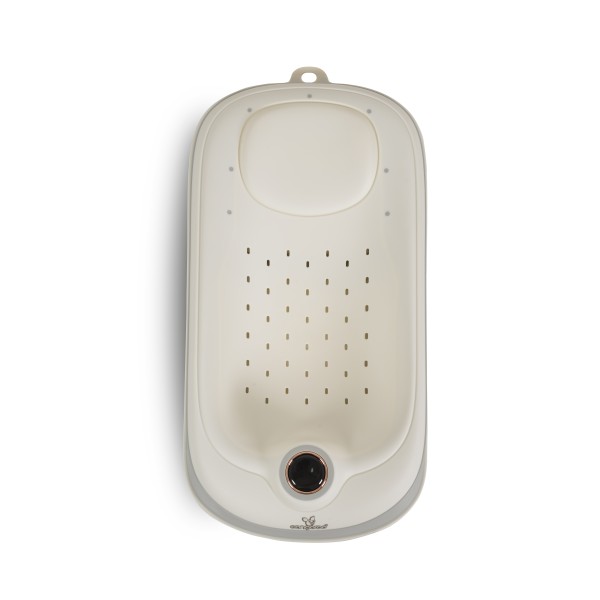 Suport de baie bebe Cangaroo Havana White cu termometru, pliabil, antiderapant, reglabil, 0–12 luni